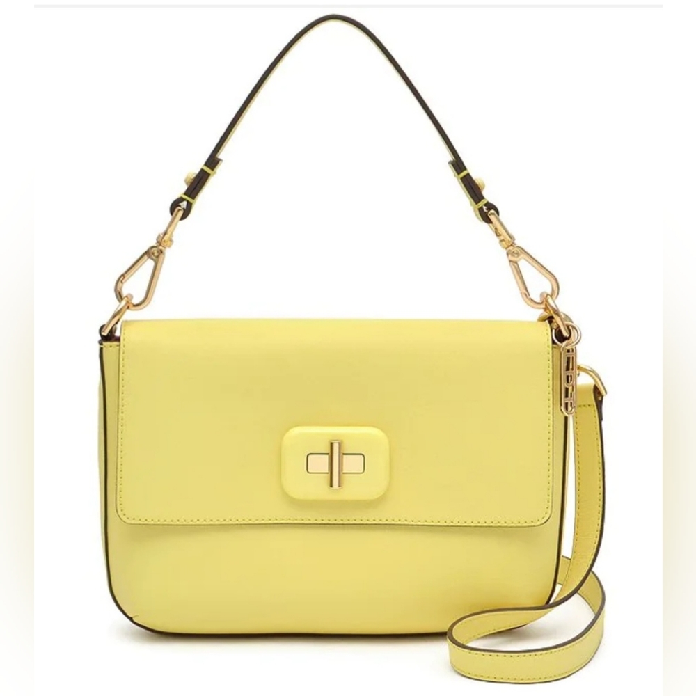 LDT JILL BAGUETTE  LEATHER SHOULDER BAG